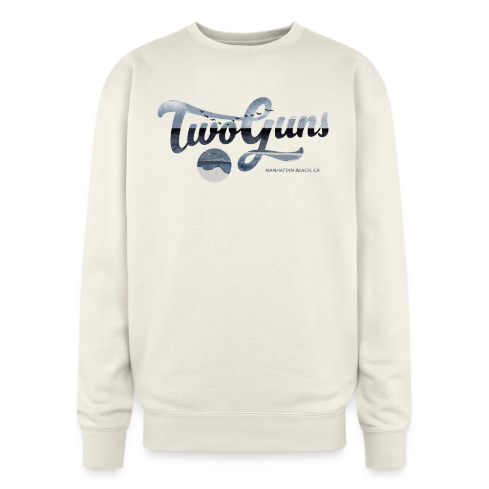 Two Guns x CDB Manhattan Beach Oversized Crewneck Sweatshirt - ivory