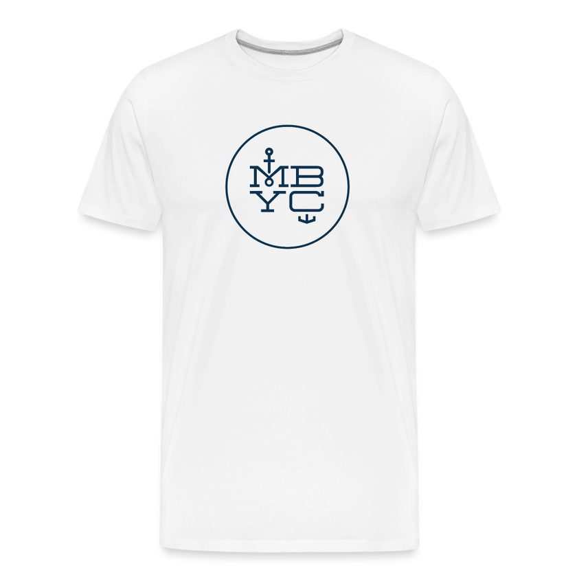 Men’s Premium Organic T-Shirt MBYC Print - white
