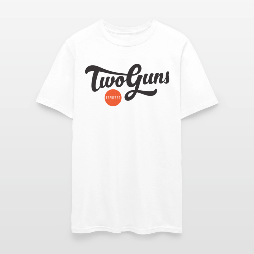 Men’s Premium Organic T-Shirt Two Guns Print - white