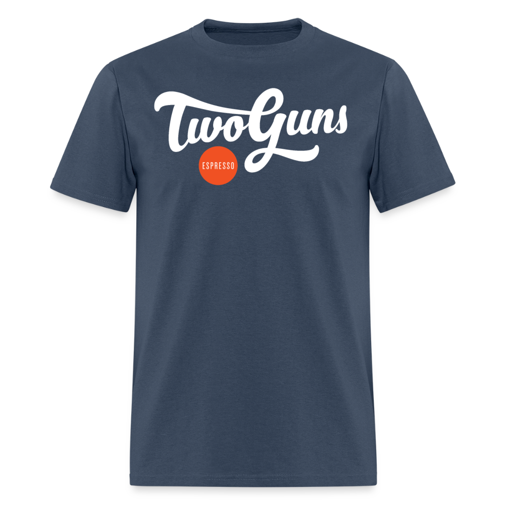 Men’s Premium Organic T-Shirt Two Guns Print -  blue dusk