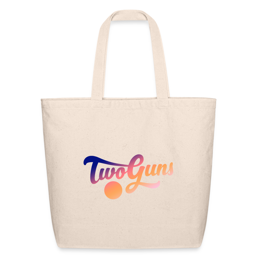 Two Guns Sunrise Eco-Friendly Cotton Tote - natural