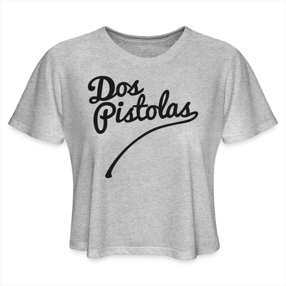 Women's Cropped T-Shirt - heather gray