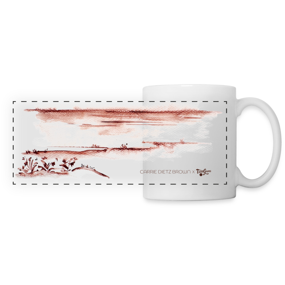 Monochrome Seascape - Carrie Dietz Brown x Two Guns Mug - white