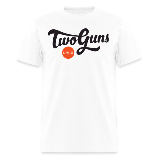 Men’s Premium Organic T-Shirt Two Guns Print - white