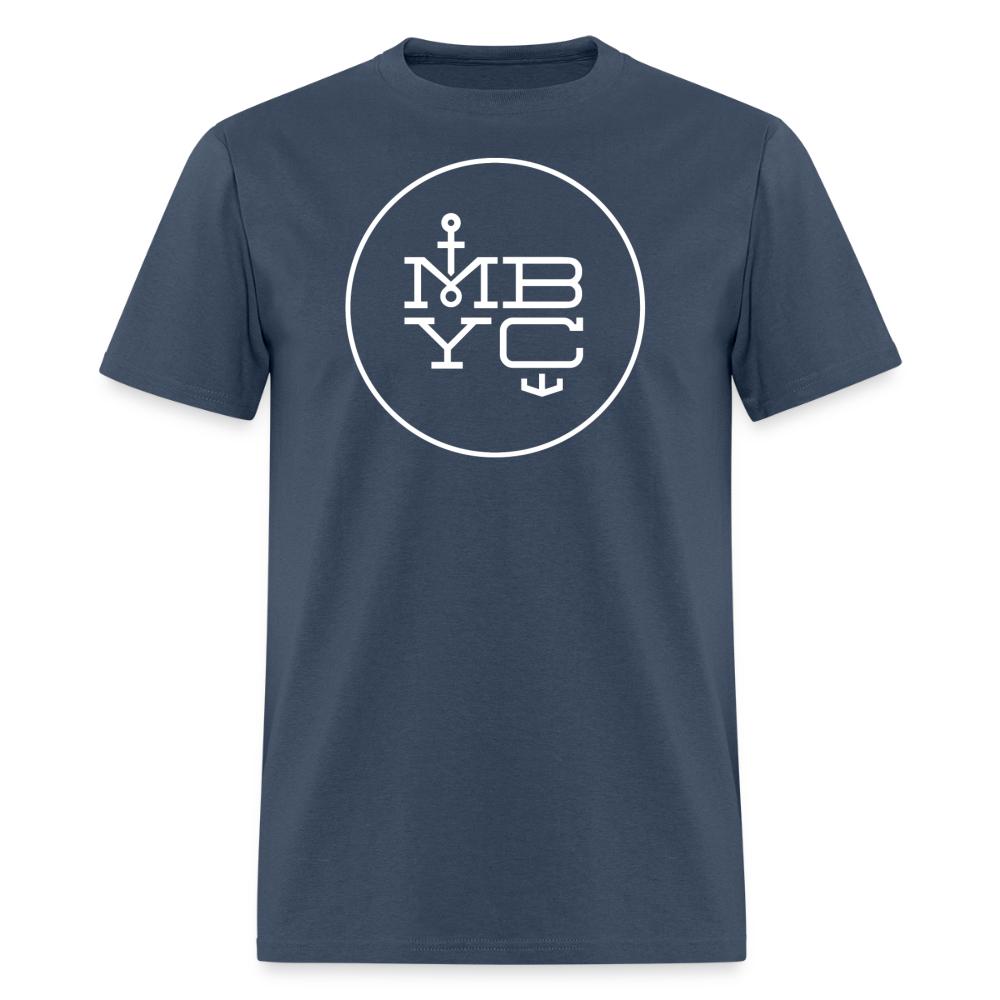 Men’s Premium Organic T-Shirt MBYC Print -  blue dusk