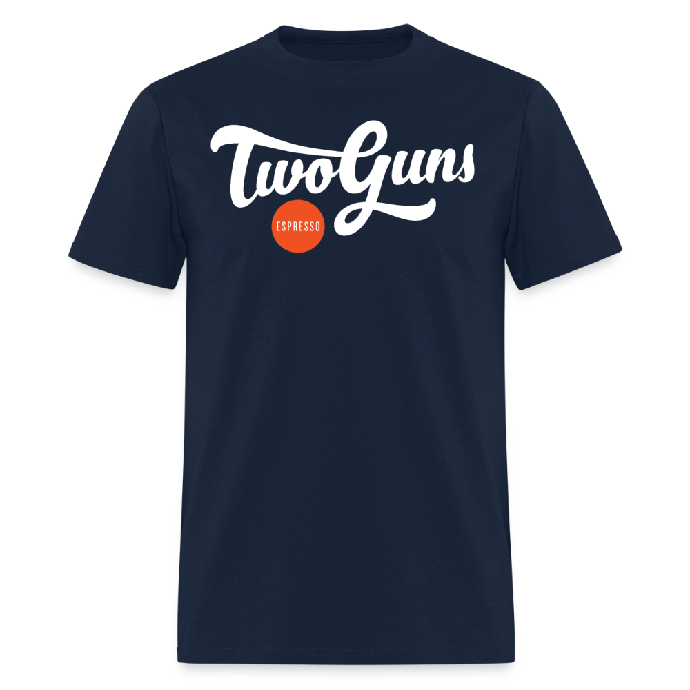 Men’s Premium Organic T-Shirt Two Guns Print - navy