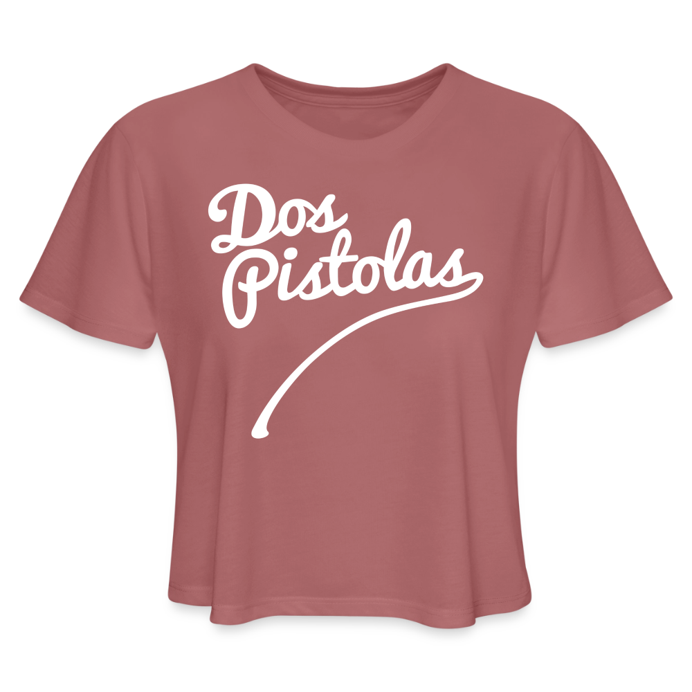 Women's Cropped T-Shirt - mauve