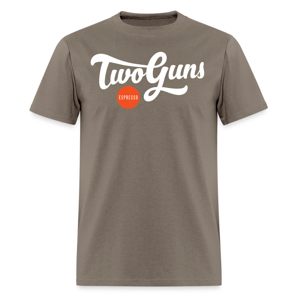 Men’s Premium Organic T-Shirt Two Guns Print - safari