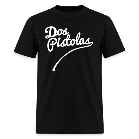 Men’s Premium Organic T-Shirt Dos Pistolas Print - black