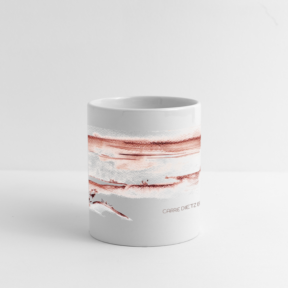 Monochrome Seascape - Carrie Dietz Brown x Two Guns Mug - white