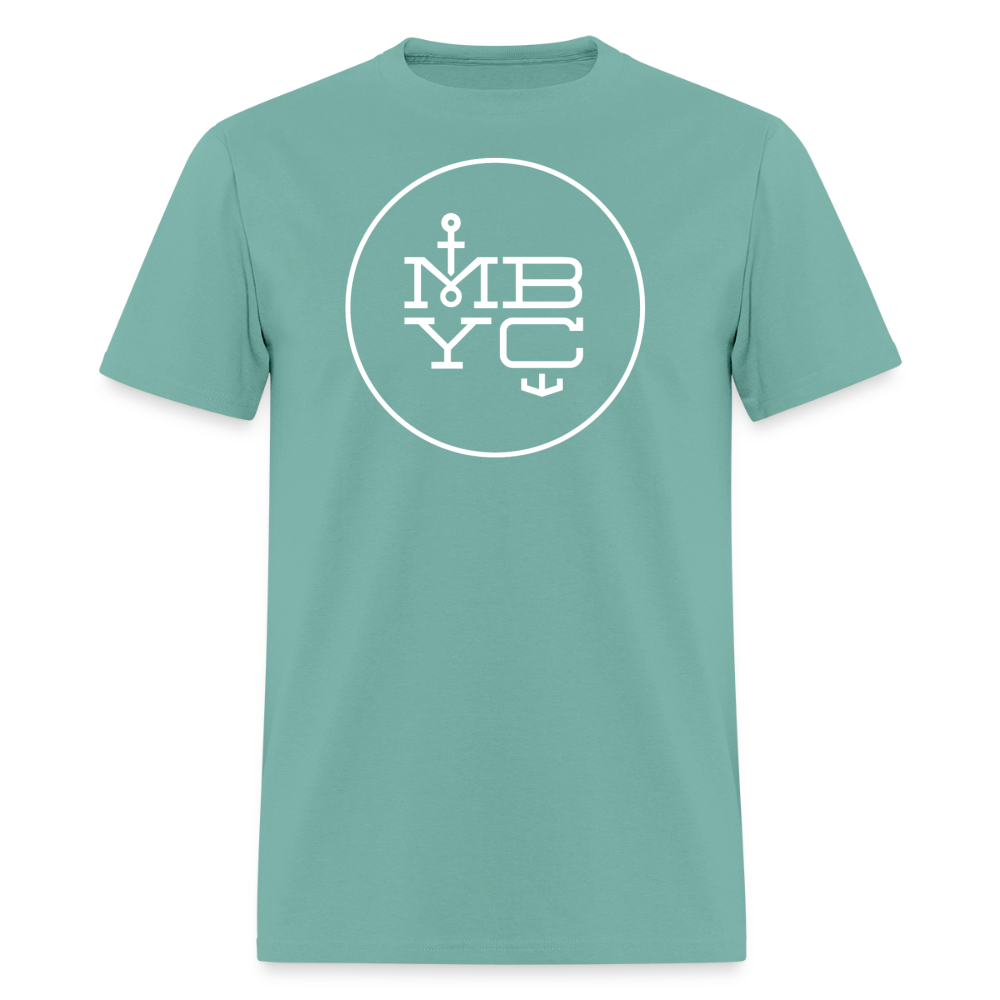 Men’s Premium Organic T-Shirt MBYC Print - aquatic