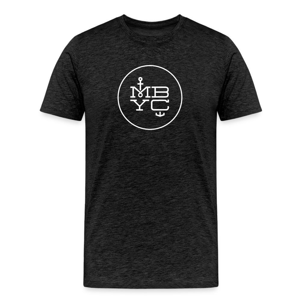 Men’s Premium Organic T-Shirt MBYC Print - charcoal grey