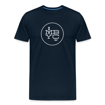 Men’s Premium Organic T-Shirt MBYC Print - deep navy