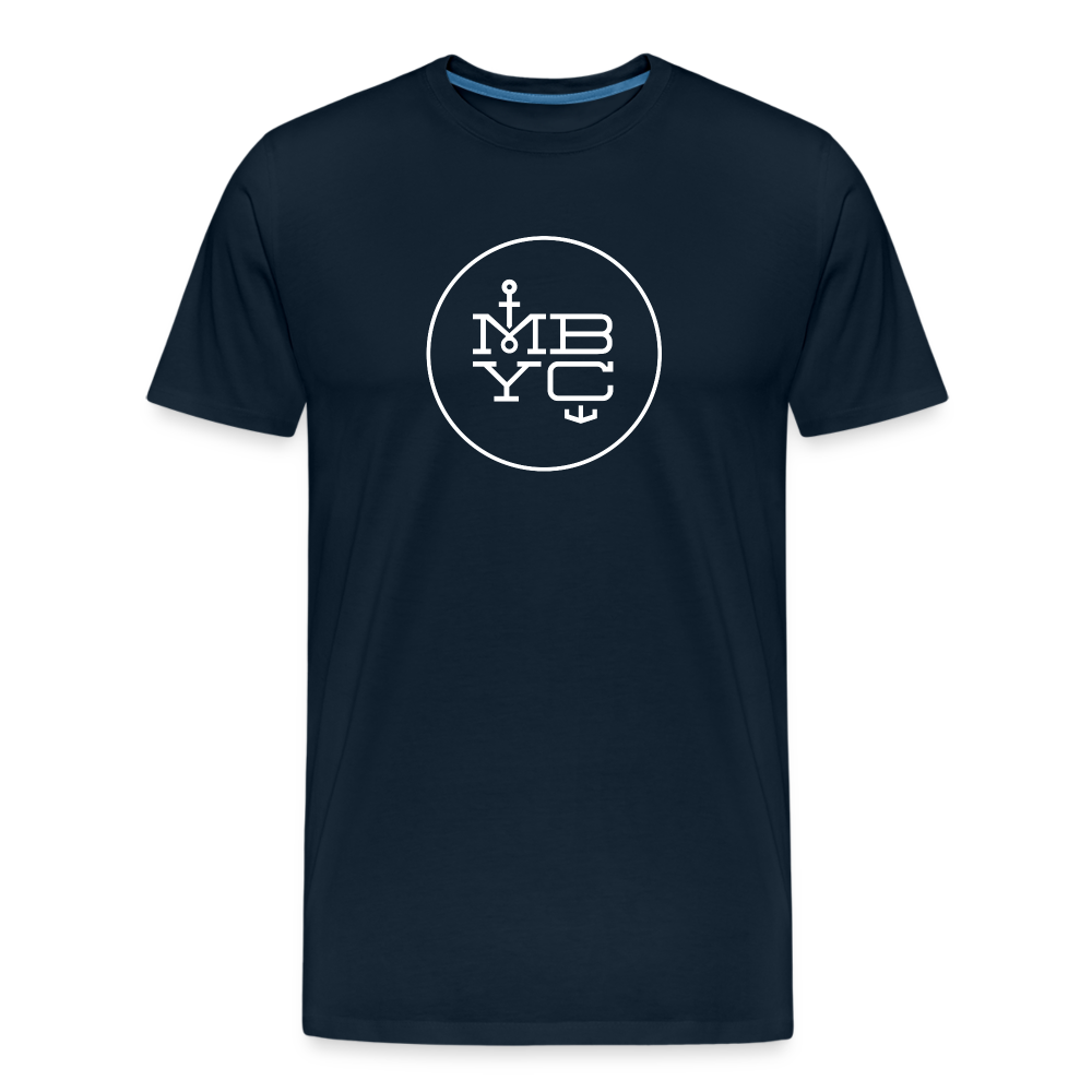 Men’s Premium Organic T-Shirt MBYC Print - deep navy